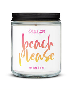The Candle Loft Candles Signature 8oz Beach Please Candle